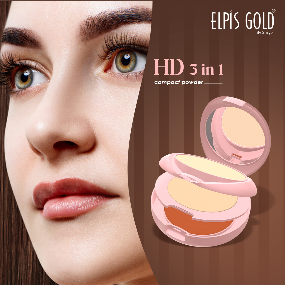 Elpis Gold 2 IN 1 Long Lasting Compact