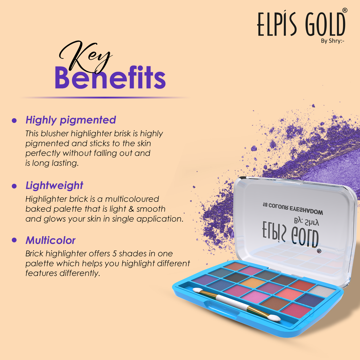 Elpis Gold Waterproof Eyeshadow