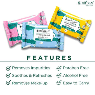 Shryoan Cosmetics Refreshing Wet Wipes (Pack Of 5)